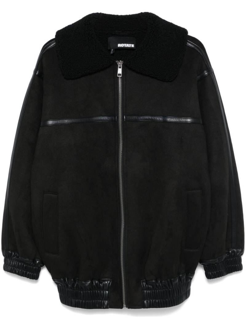 ROTATE BIRGER CHRISTENSEN faux-leather bomber jacket - Black von ROTATE BIRGER CHRISTENSEN