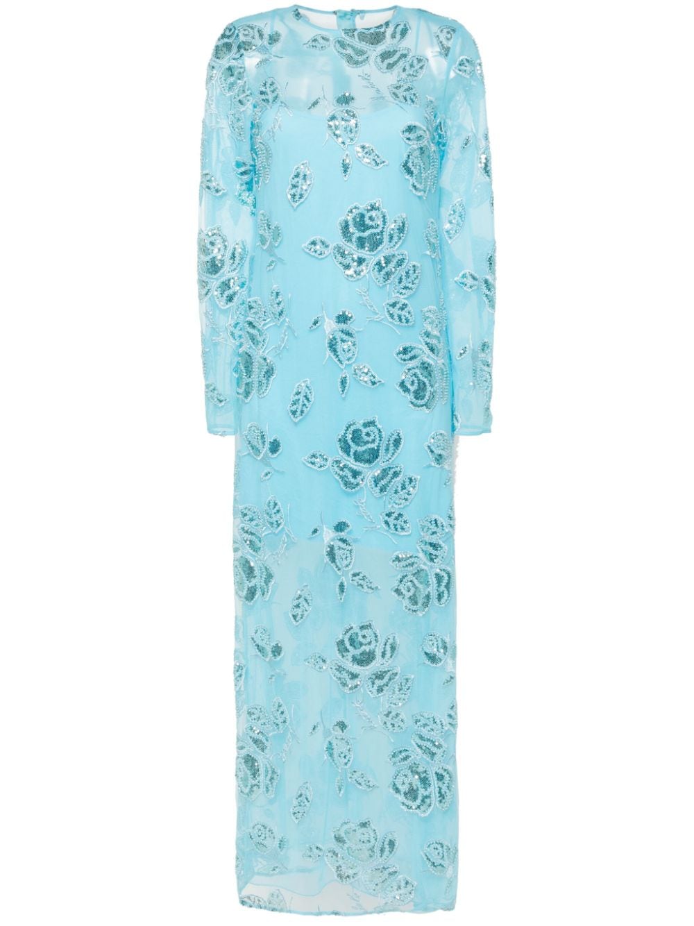 ROTATE BIRGER CHRISTENSEN floral-embroidery maxi dress - Blue von ROTATE BIRGER CHRISTENSEN