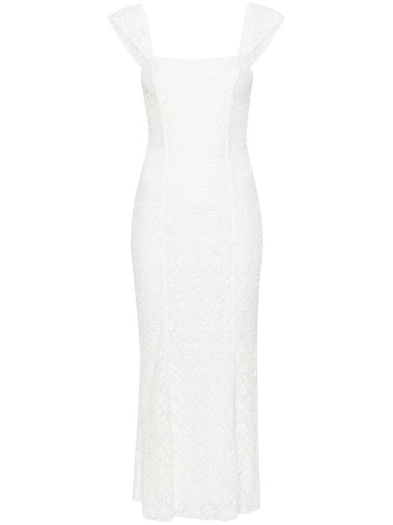 ROTATE BIRGER CHRISTENSEN floral-lace mesh dress - White von ROTATE BIRGER CHRISTENSEN