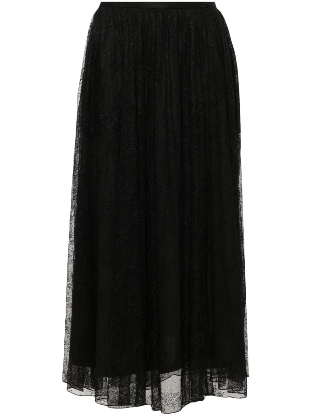 ROTATE BIRGER CHRISTENSEN floral-lace midi skirt - Black von ROTATE BIRGER CHRISTENSEN