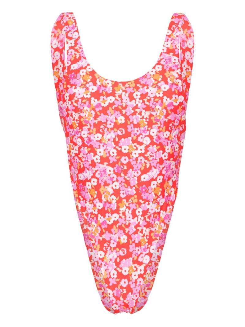 ROTATE BIRGER CHRISTENSEN floral-print swimsuit - Red von ROTATE BIRGER CHRISTENSEN