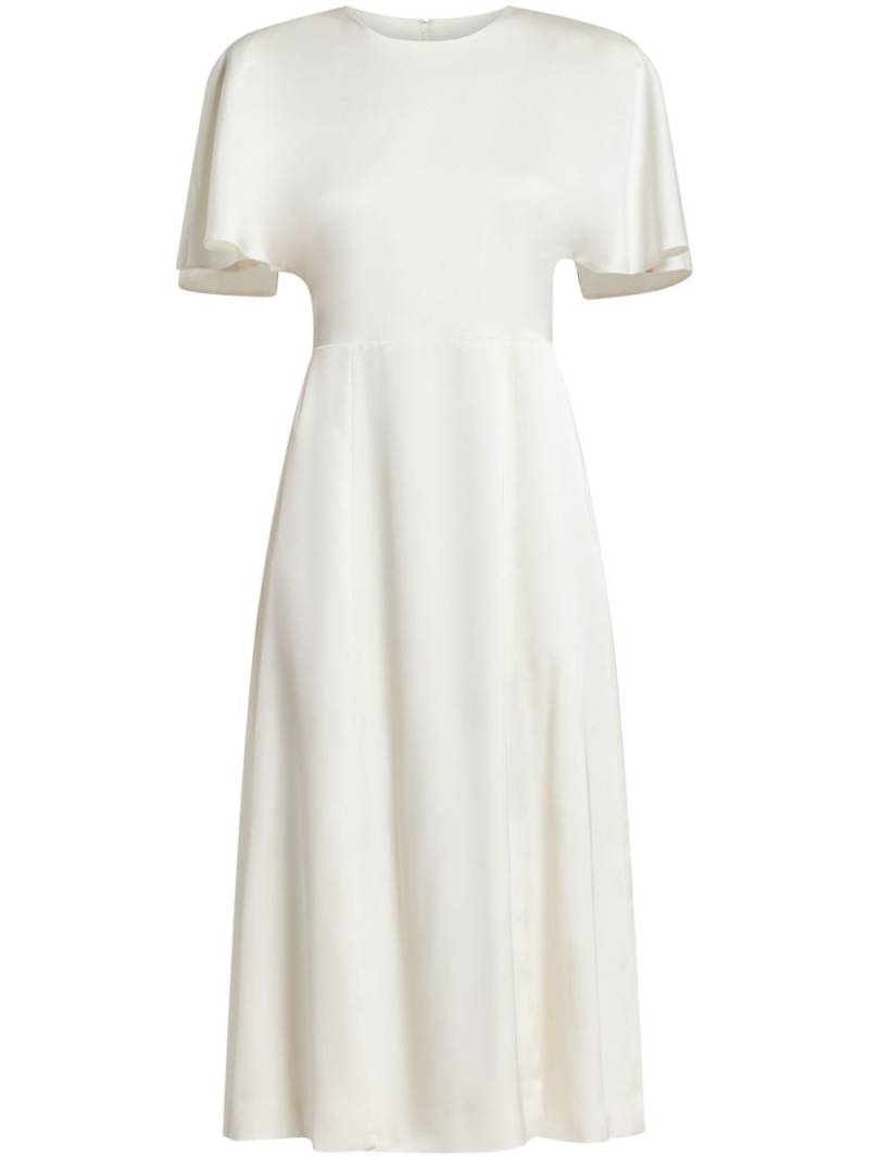 ROTATE BIRGER CHRISTENSEN flutter-sleeved satin dress - Neutrals von ROTATE BIRGER CHRISTENSEN