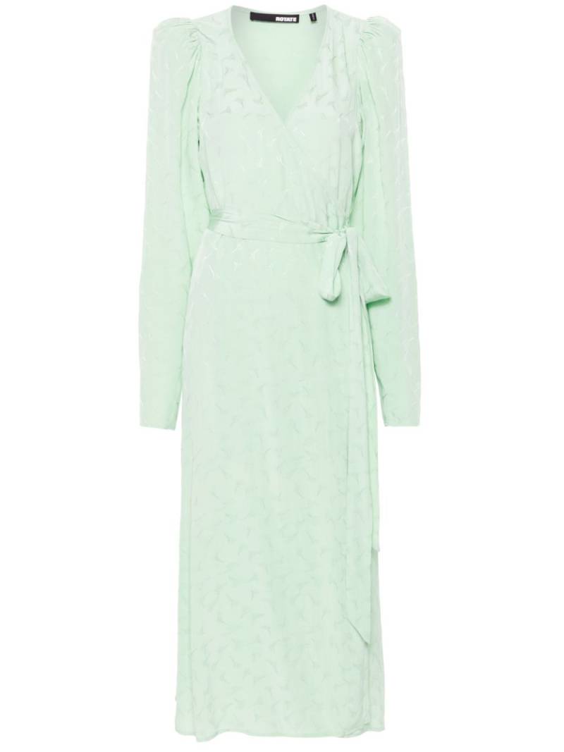 ROTATE BIRGER CHRISTENSEN jacquard midi dress - Green von ROTATE BIRGER CHRISTENSEN