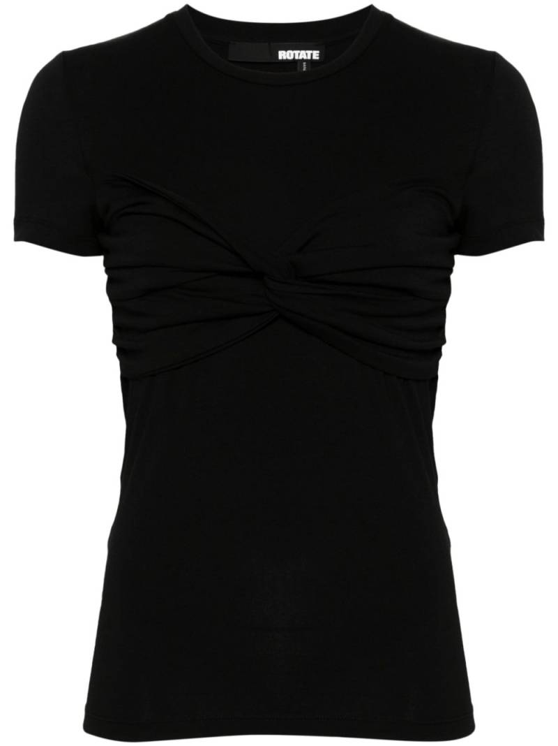 ROTATE BIRGER CHRISTENSEN knot-detailed T-shirt - Black von ROTATE BIRGER CHRISTENSEN