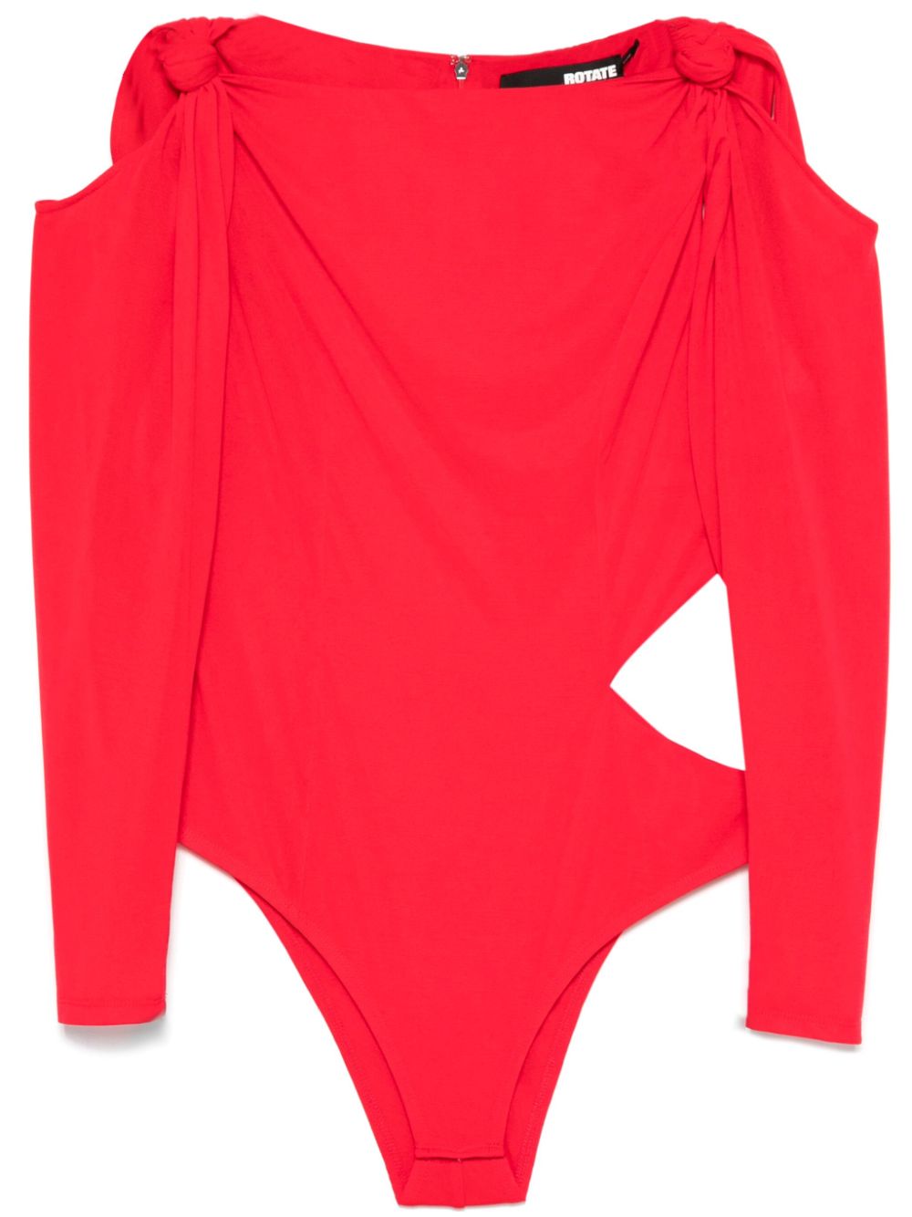 ROTATE BIRGER CHRISTENSEN knotted bodysuit - Red von ROTATE BIRGER CHRISTENSEN