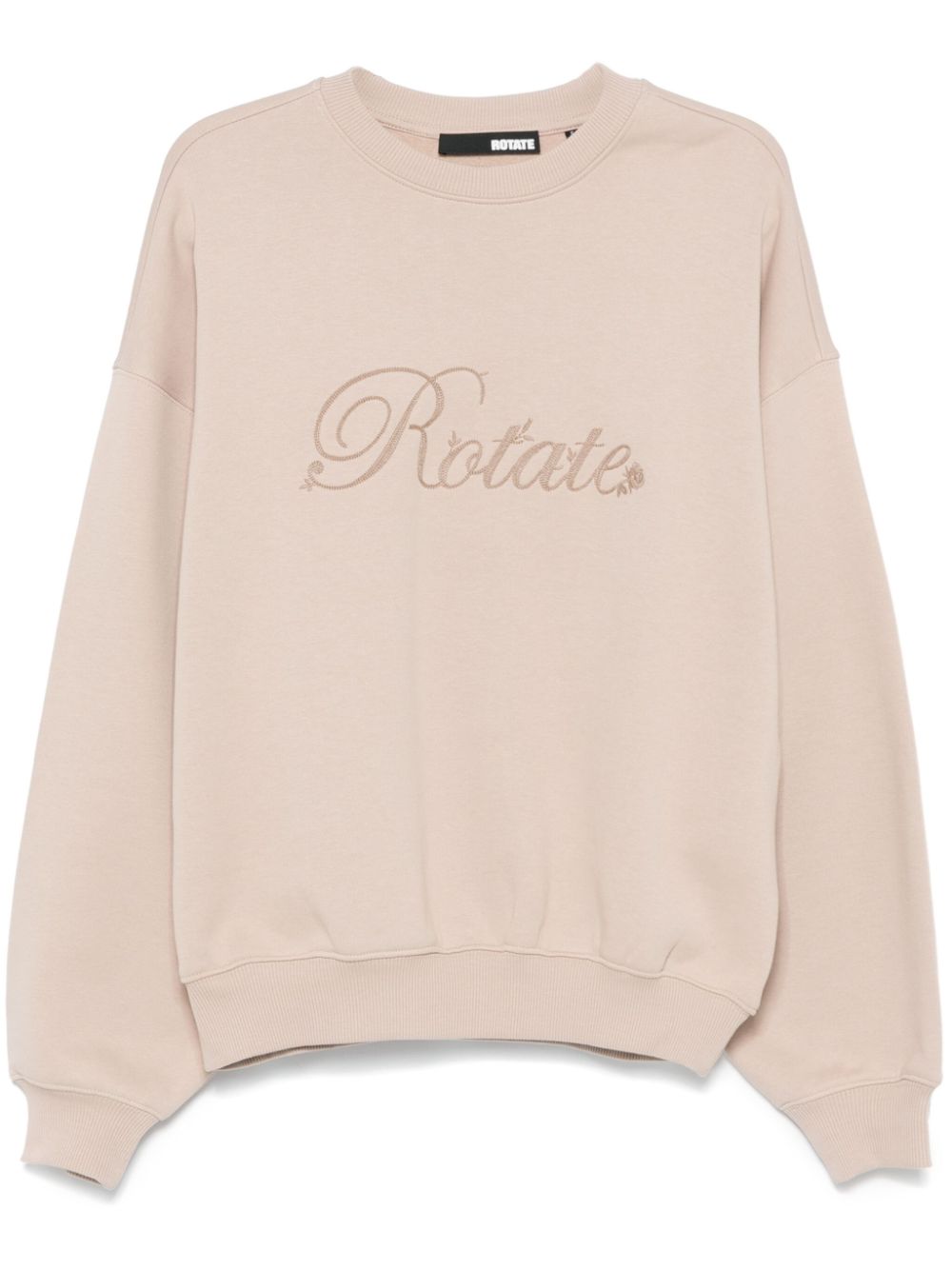 ROTATE BIRGER CHRISTENSEN logo-embroidered sweatshirt - Neutrals von ROTATE BIRGER CHRISTENSEN