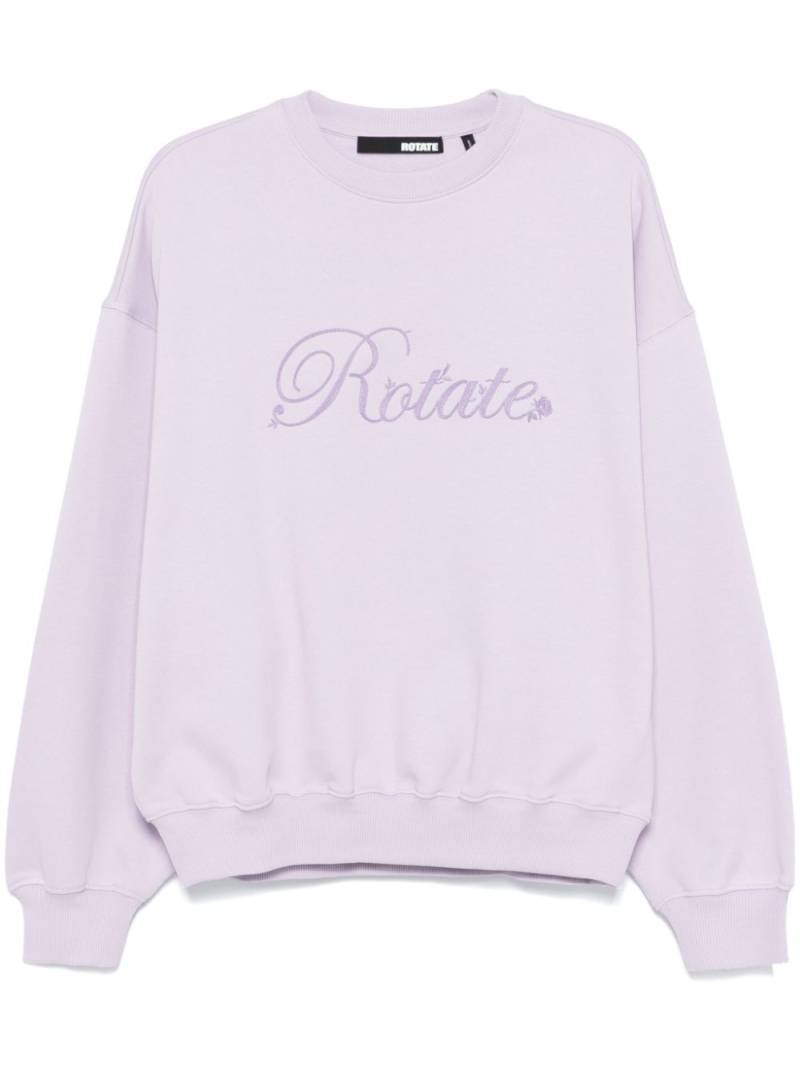 ROTATE BIRGER CHRISTENSEN logo-embroidered sweatshirt - Purple von ROTATE BIRGER CHRISTENSEN