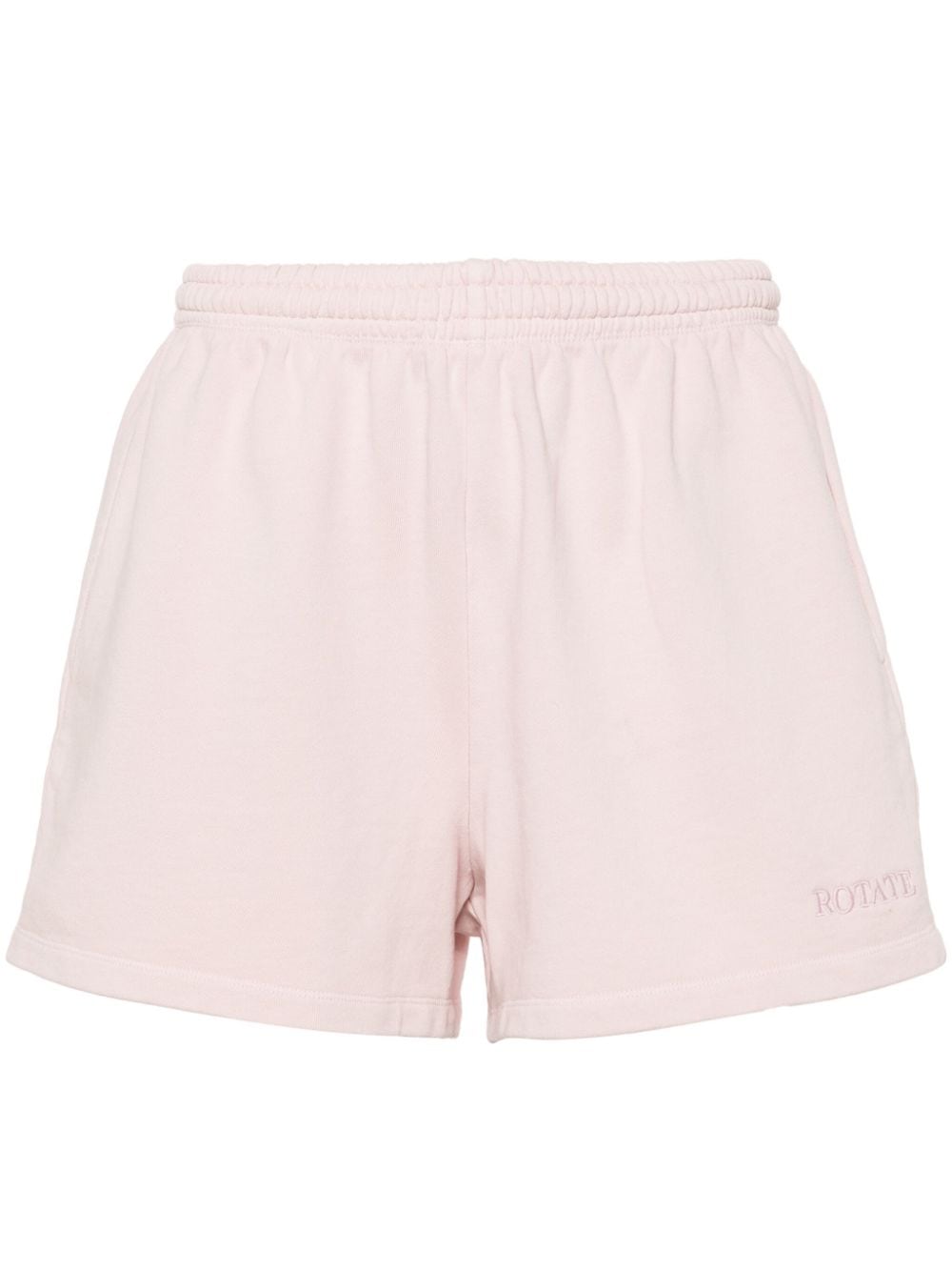 ROTATE BIRGER CHRISTENSEN logo-embroidered track shorts - Pink von ROTATE BIRGER CHRISTENSEN