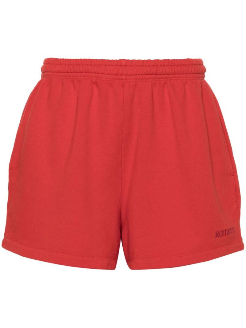 ROTATE BIRGER CHRISTENSEN logo-embroidered track shorts von ROTATE BIRGER CHRISTENSEN