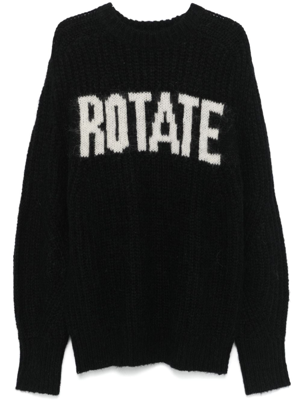 ROTATE BIRGER CHRISTENSEN logo-intarsia sweater - Black von ROTATE BIRGER CHRISTENSEN