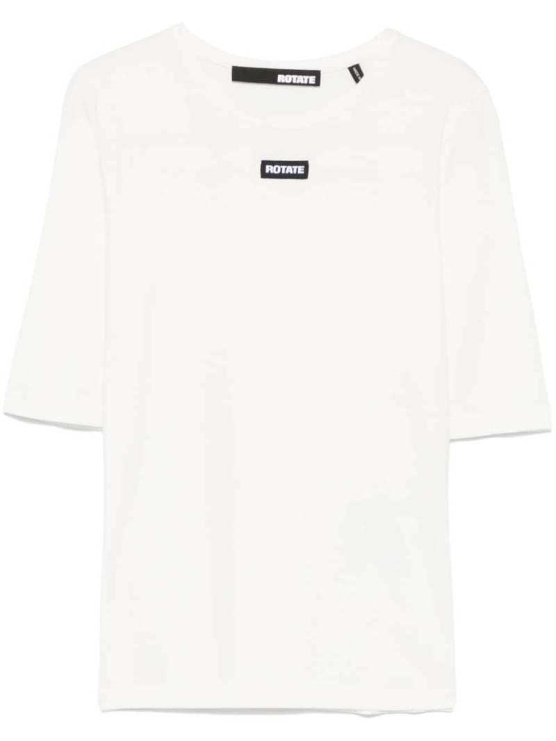 ROTATE BIRGER CHRISTENSEN logo-patch T-shirt - White von ROTATE BIRGER CHRISTENSEN