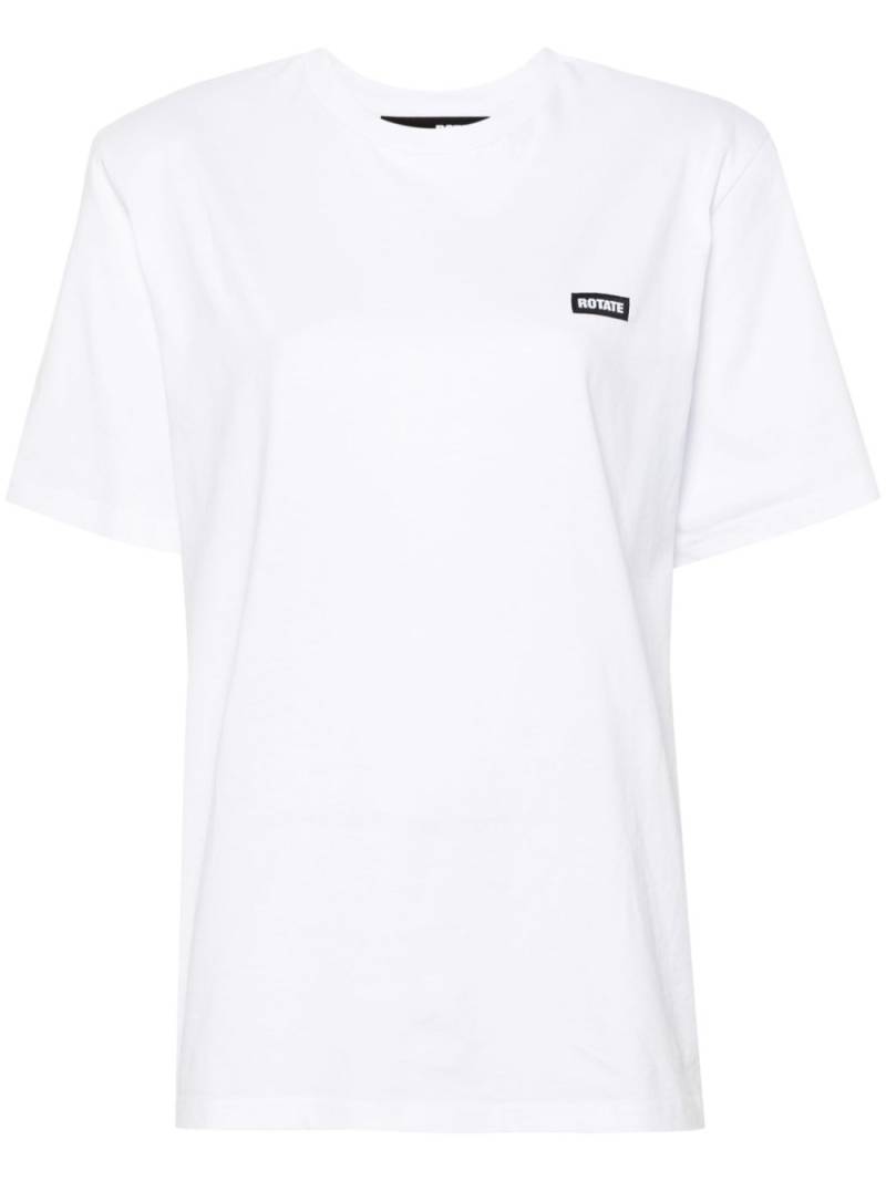 ROTATE BIRGER CHRISTENSEN logo-patch T-shirt - White von ROTATE BIRGER CHRISTENSEN