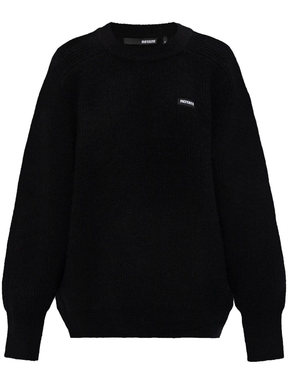 ROTATE BIRGER CHRISTENSEN logo-patch jumper - Black von ROTATE BIRGER CHRISTENSEN