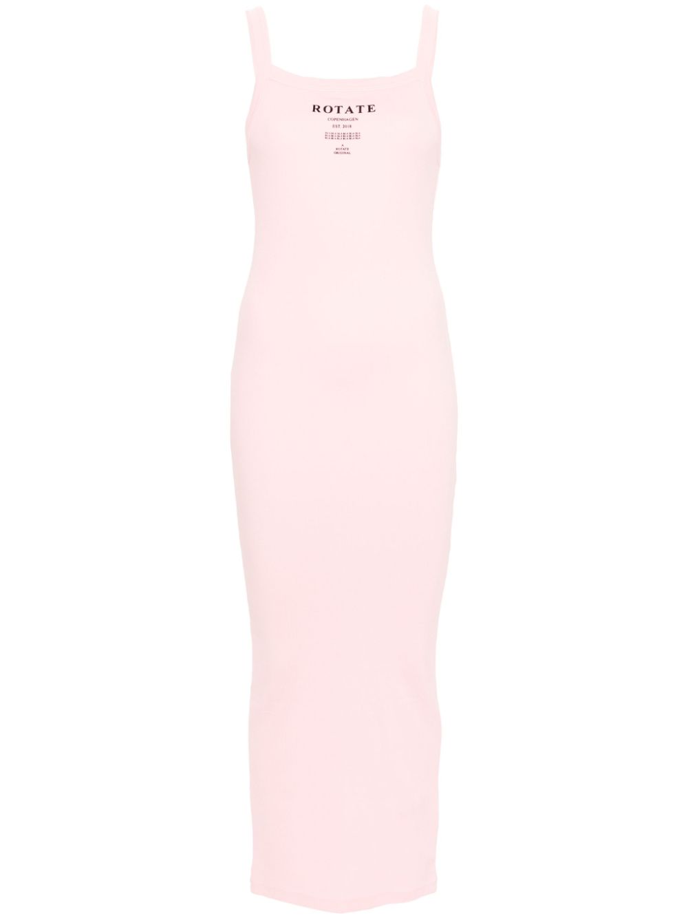 ROTATE BIRGER CHRISTENSEN logo-print sleeveless midi dress - Pink von ROTATE BIRGER CHRISTENSEN