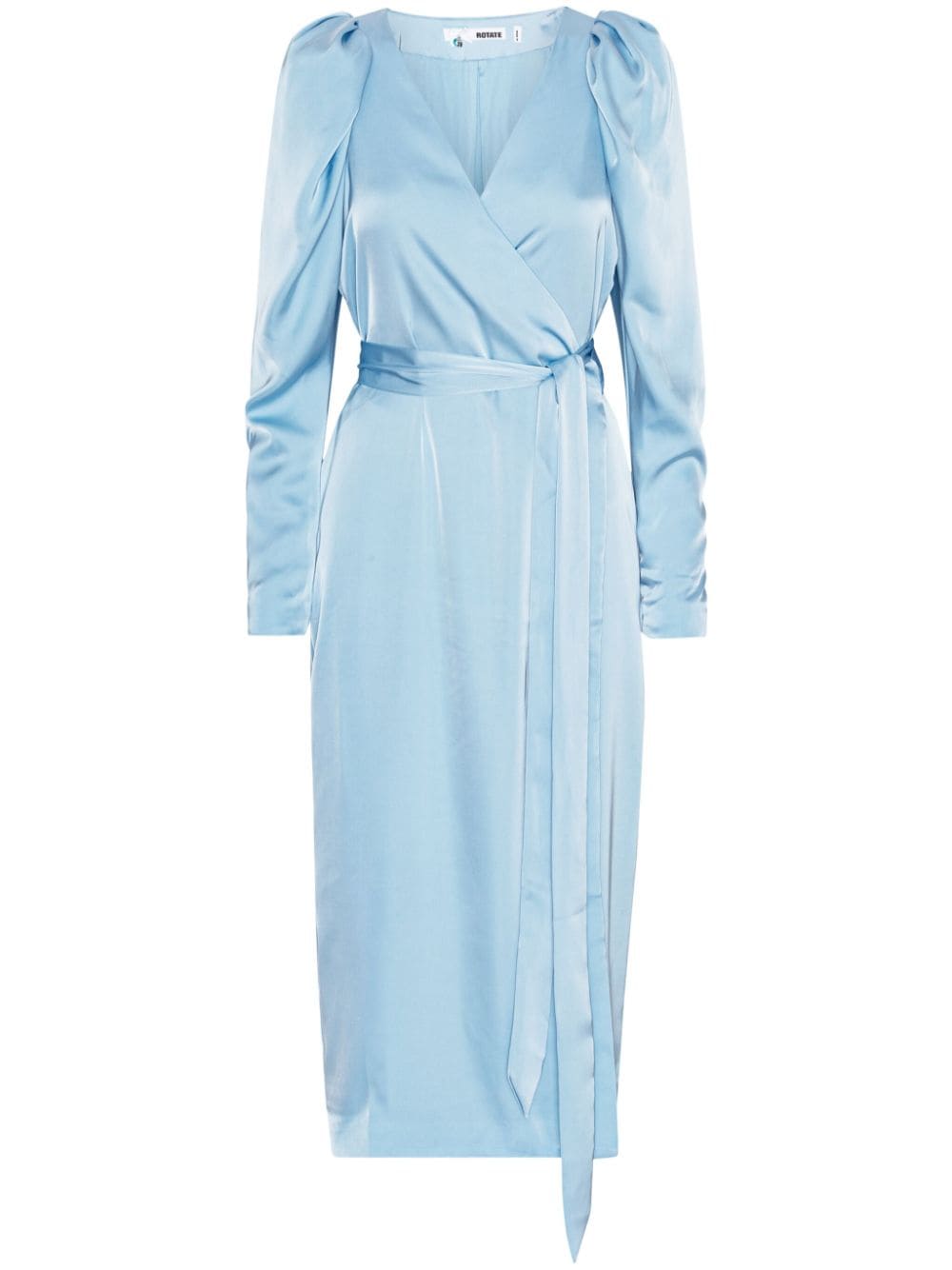 ROTATE BIRGER CHRISTENSEN long-sleeve wrap dress - Blue von ROTATE BIRGER CHRISTENSEN