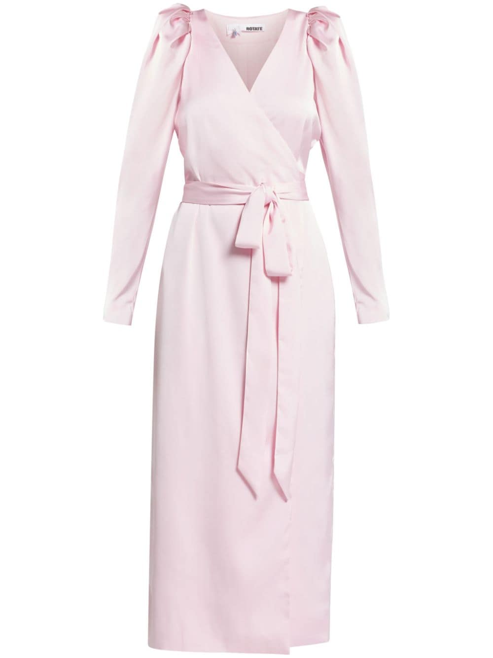 ROTATE BIRGER CHRISTENSEN long-sleeved satin wrap dress - Pink von ROTATE BIRGER CHRISTENSEN