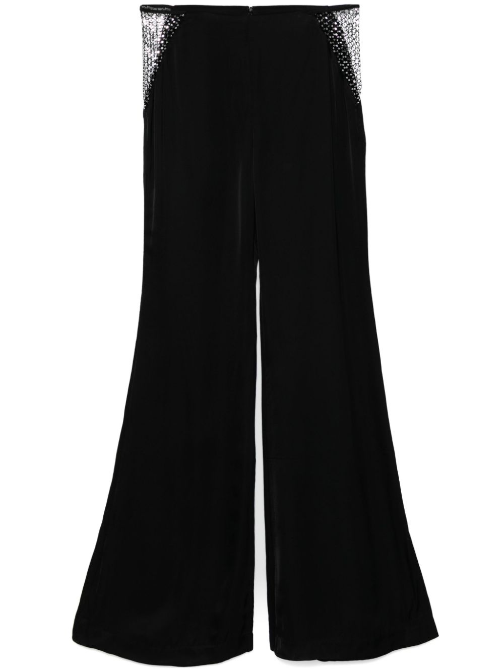 ROTATE BIRGER CHRISTENSEN mid-rise flared trousers - Black von ROTATE BIRGER CHRISTENSEN