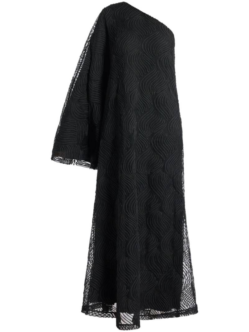 ROTATE BIRGER CHRISTENSEN one-shoulder maxi dress - Black von ROTATE BIRGER CHRISTENSEN