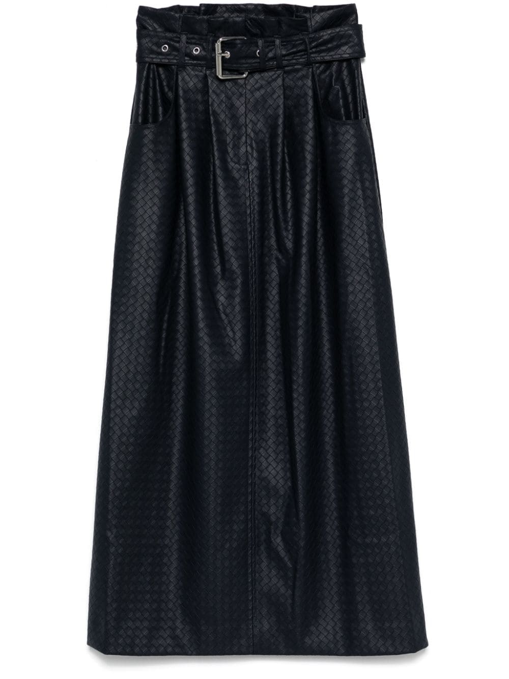 ROTATE BIRGER CHRISTENSEN paper waist midi skirt - Blue von ROTATE BIRGER CHRISTENSEN