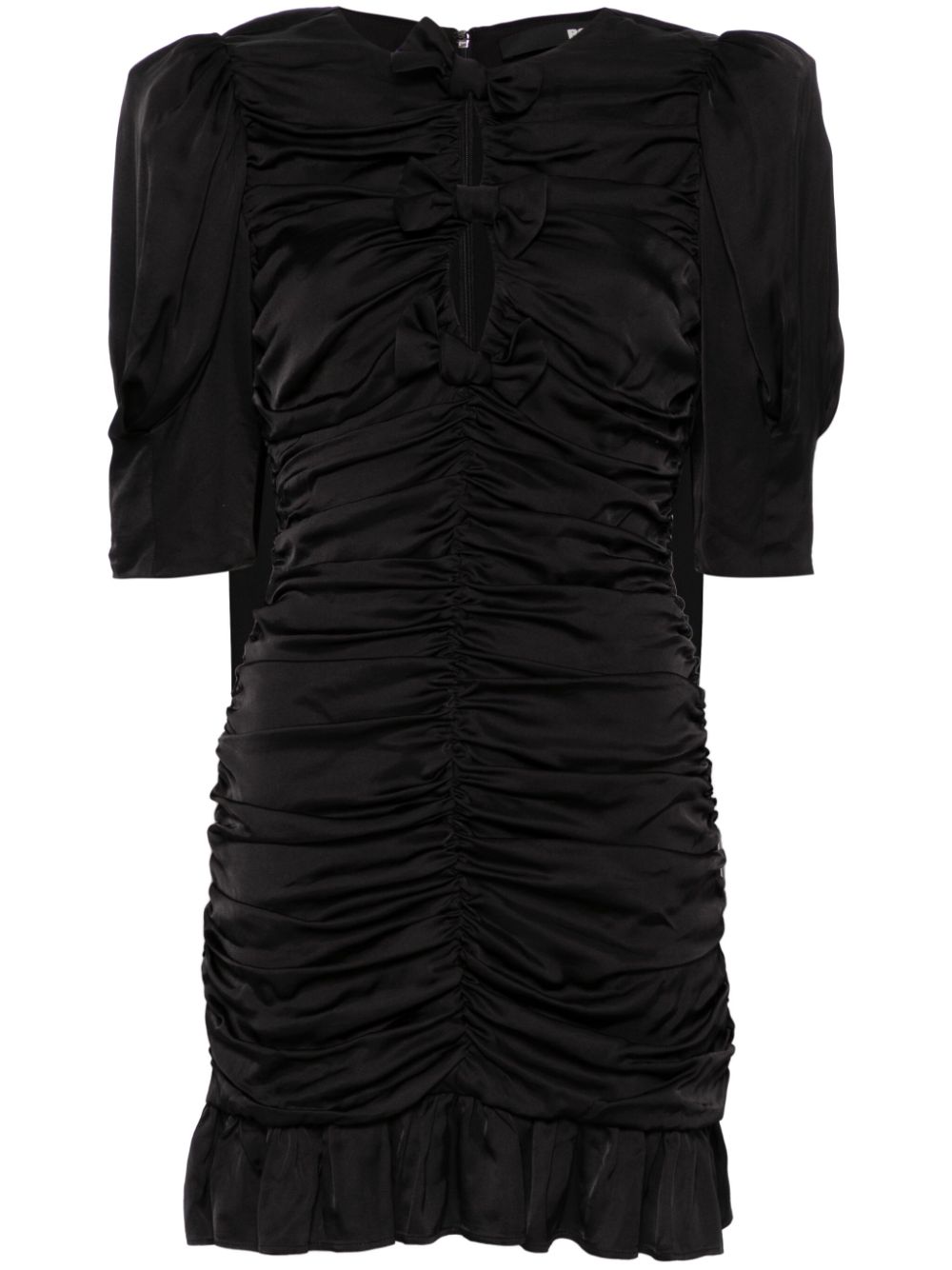 ROTATE BIRGER CHRISTENSEN ruffled satin mini dress - Black von ROTATE BIRGER CHRISTENSEN