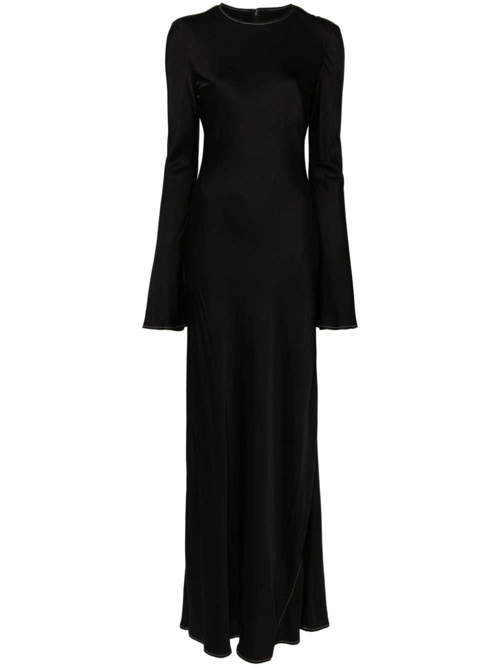 ROTATE BIRGER CHRISTENSEN satin maxi dress - Black von ROTATE BIRGER CHRISTENSEN