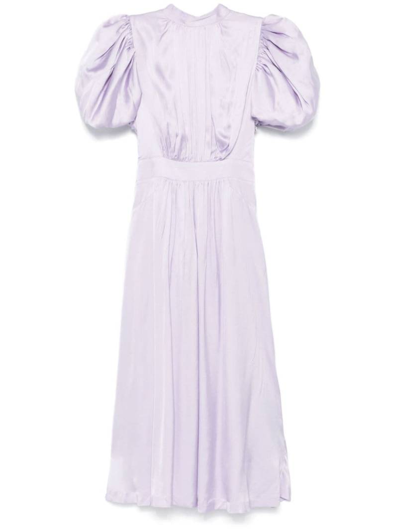 ROTATE BIRGER CHRISTENSEN satin puff midi dress - Purple von ROTATE BIRGER CHRISTENSEN