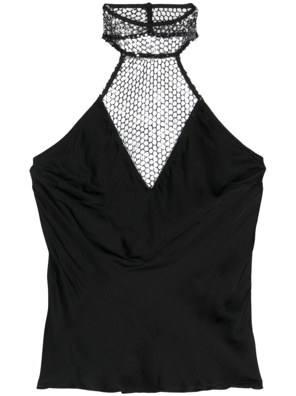 ROTATE BIRGER CHRISTENSEN sequin-detailing halterneck top - Black von ROTATE BIRGER CHRISTENSEN