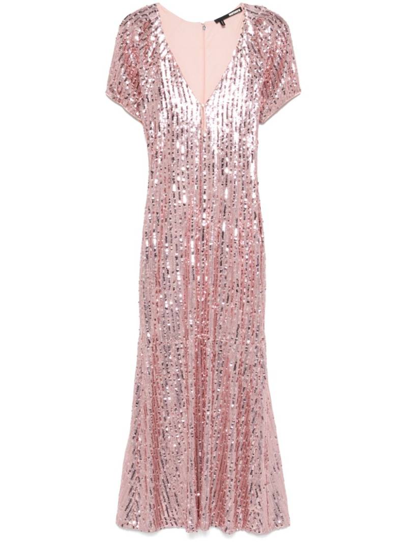 ROTATE BIRGER CHRISTENSEN sequin-embellished V-neck midi dress - Pink von ROTATE BIRGER CHRISTENSEN