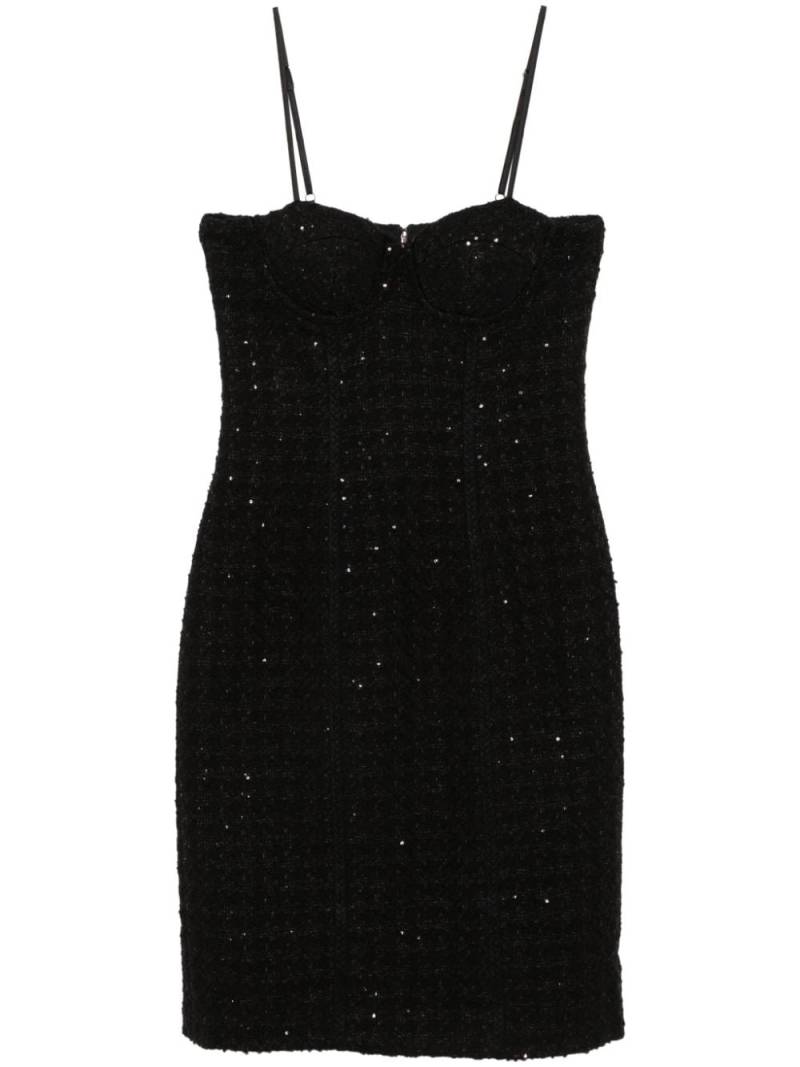 ROTATE BIRGER CHRISTENSEN sequin-embellished bouclé midi dress - Black von ROTATE BIRGER CHRISTENSEN