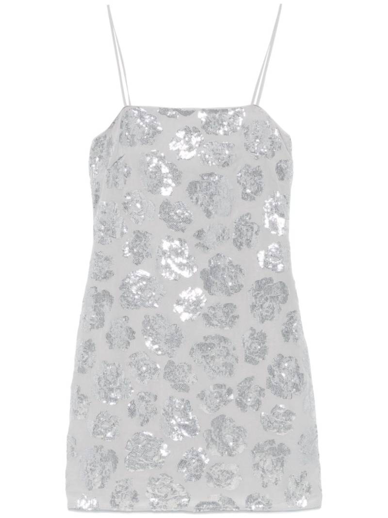 ROTATE BIRGER CHRISTENSEN sequinned chiffon mini dress - Grey von ROTATE BIRGER CHRISTENSEN