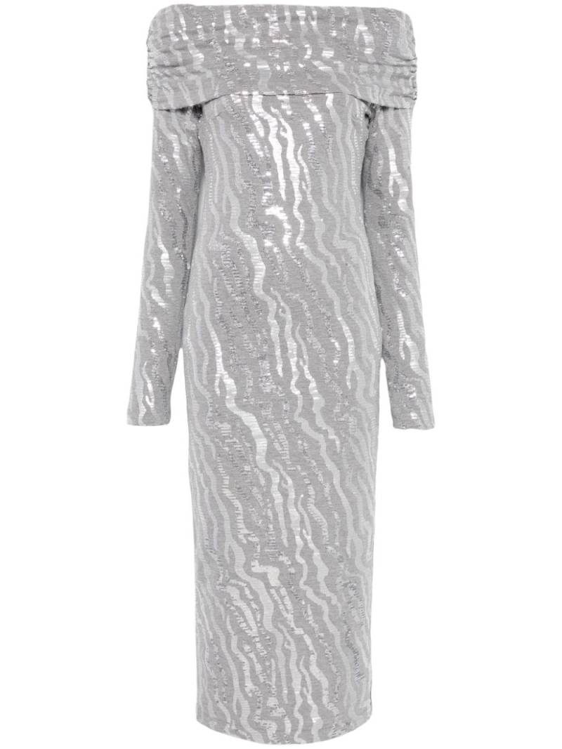 ROTATE BIRGER CHRISTENSEN sequinned midi dress - Grey von ROTATE BIRGER CHRISTENSEN