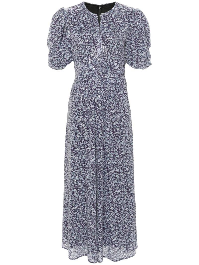 ROTATE BIRGER CHRISTENSEN sequinned printed maxi dress - Purple von ROTATE BIRGER CHRISTENSEN