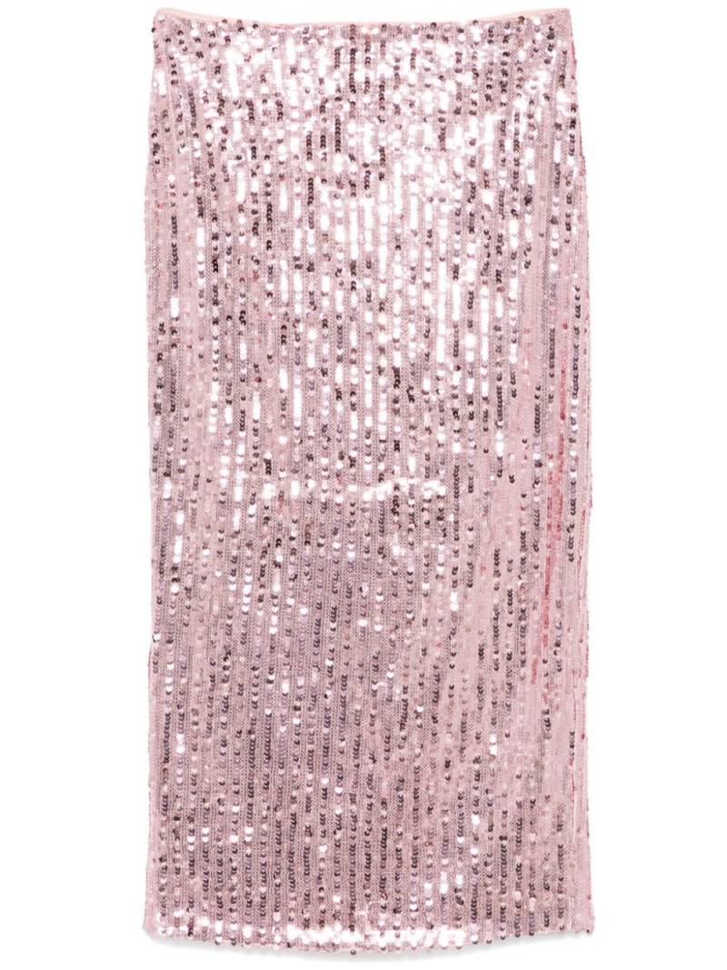 ROTATE BIRGER CHRISTENSEN sequins pencil midi skirt - Pink von ROTATE BIRGER CHRISTENSEN