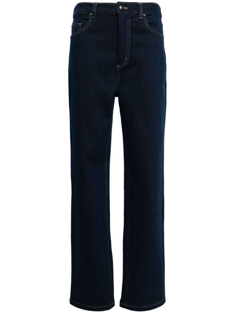 ROTATE BIRGER CHRISTENSEN straight-leg cotton-blend jeans - Blue von ROTATE BIRGER CHRISTENSEN