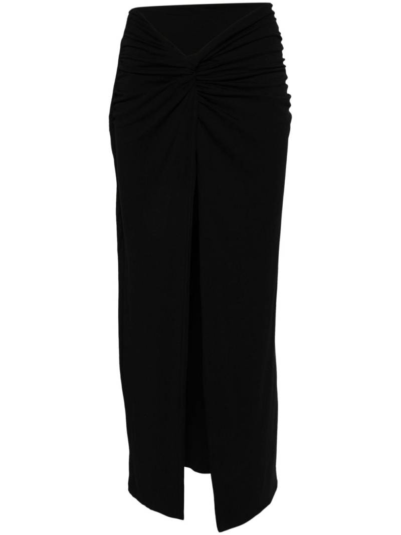 ROTATE BIRGER CHRISTENSEN twist-detailed maxi skirt - Black von ROTATE BIRGER CHRISTENSEN