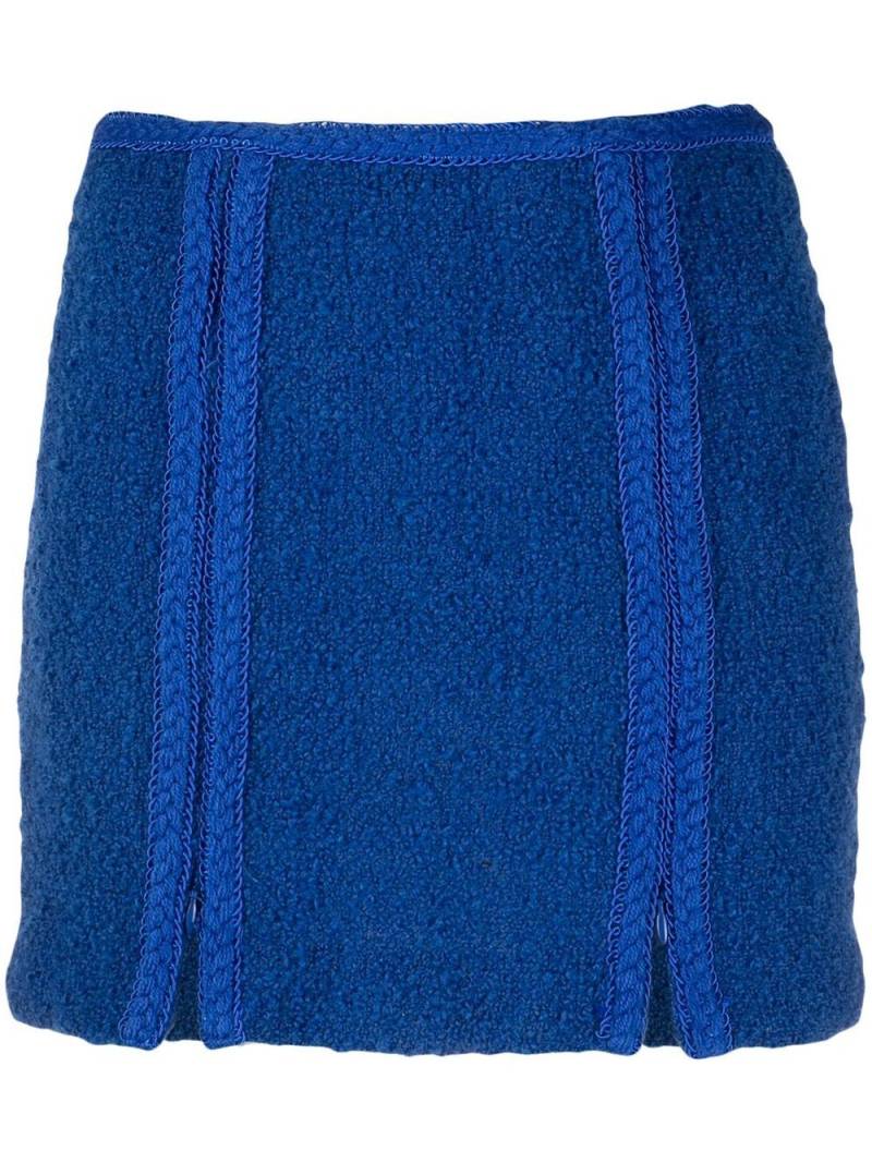 ROTATE BIRGER CHRISTENSEN zip-detail mini skirt - Blue von ROTATE BIRGER CHRISTENSEN