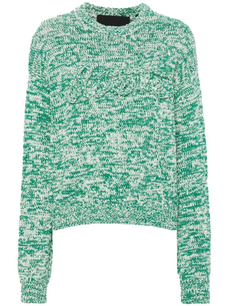 ROTATE BIRGER CHRISTENSEN 3D logo-detail jumper - Green von ROTATE BIRGER CHRISTENSEN