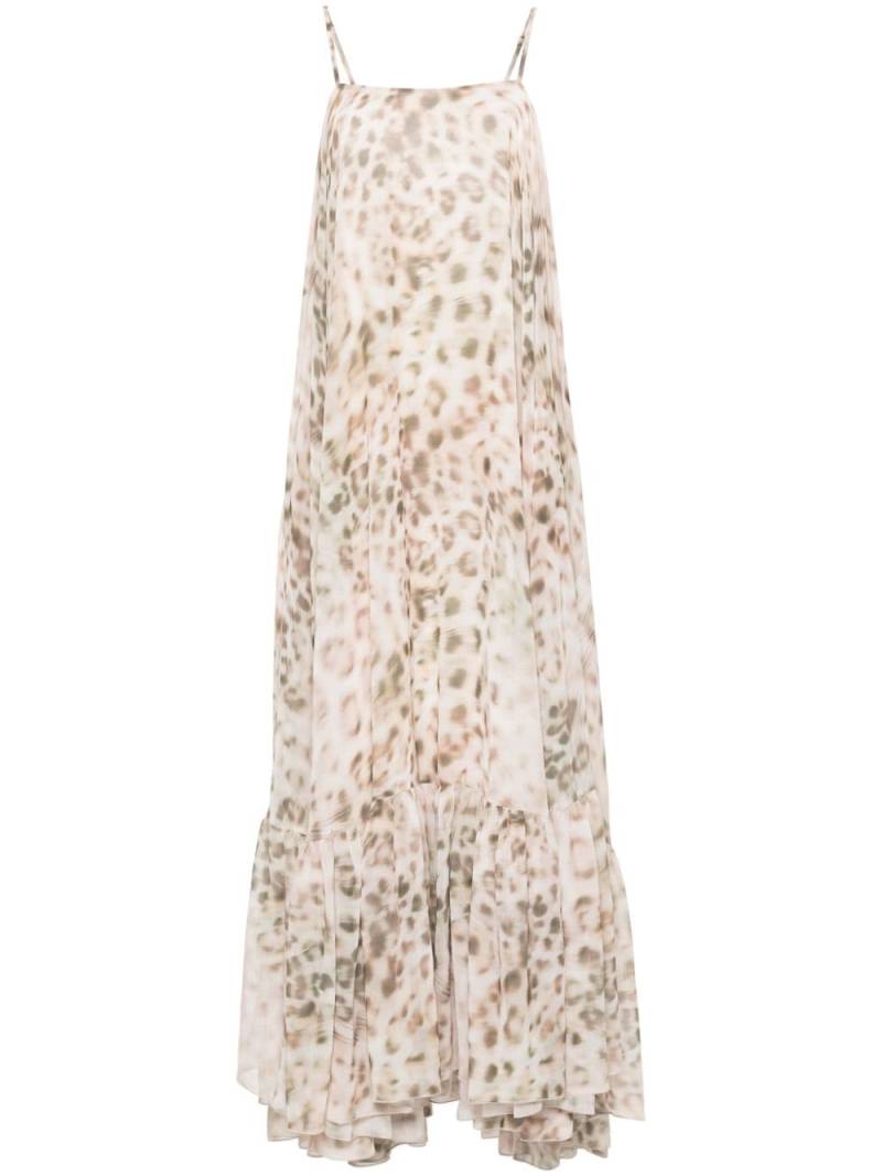 ROTATE BIRGER CHRISTENSEN Francisca animal-print maxi dress - Neutrals von ROTATE BIRGER CHRISTENSEN