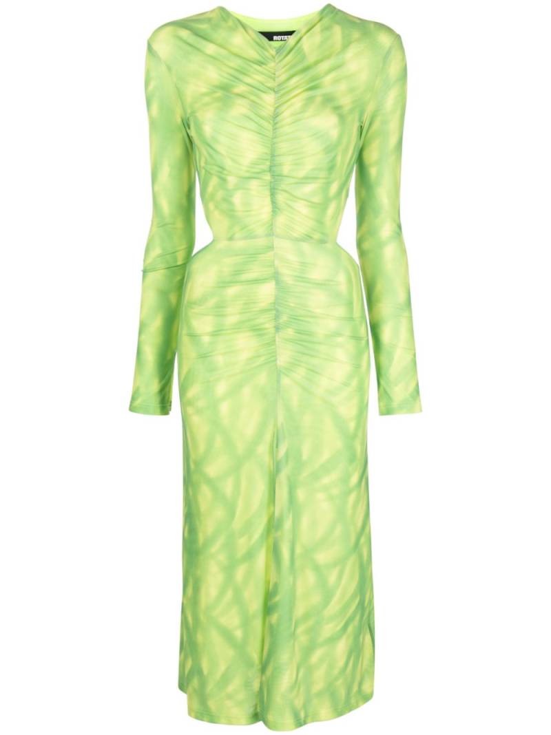 ROTATE BIRGER CHRISTENSEN cut-out ruched dress - Green von ROTATE BIRGER CHRISTENSEN