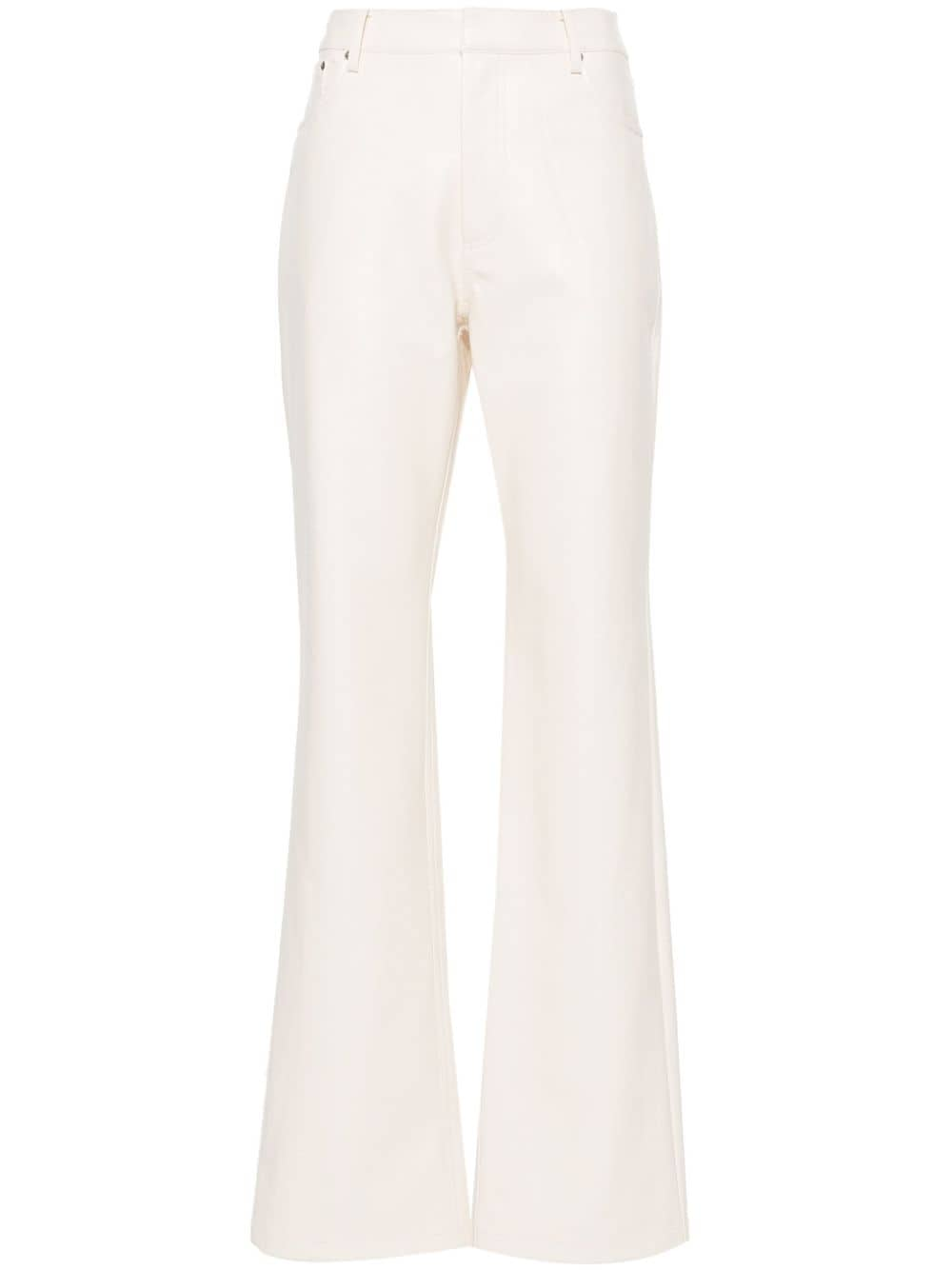 ROTATE BIRGER CHRISTENSEN high-waisted long-length straight-leg trousers - Neutrals von ROTATE BIRGER CHRISTENSEN