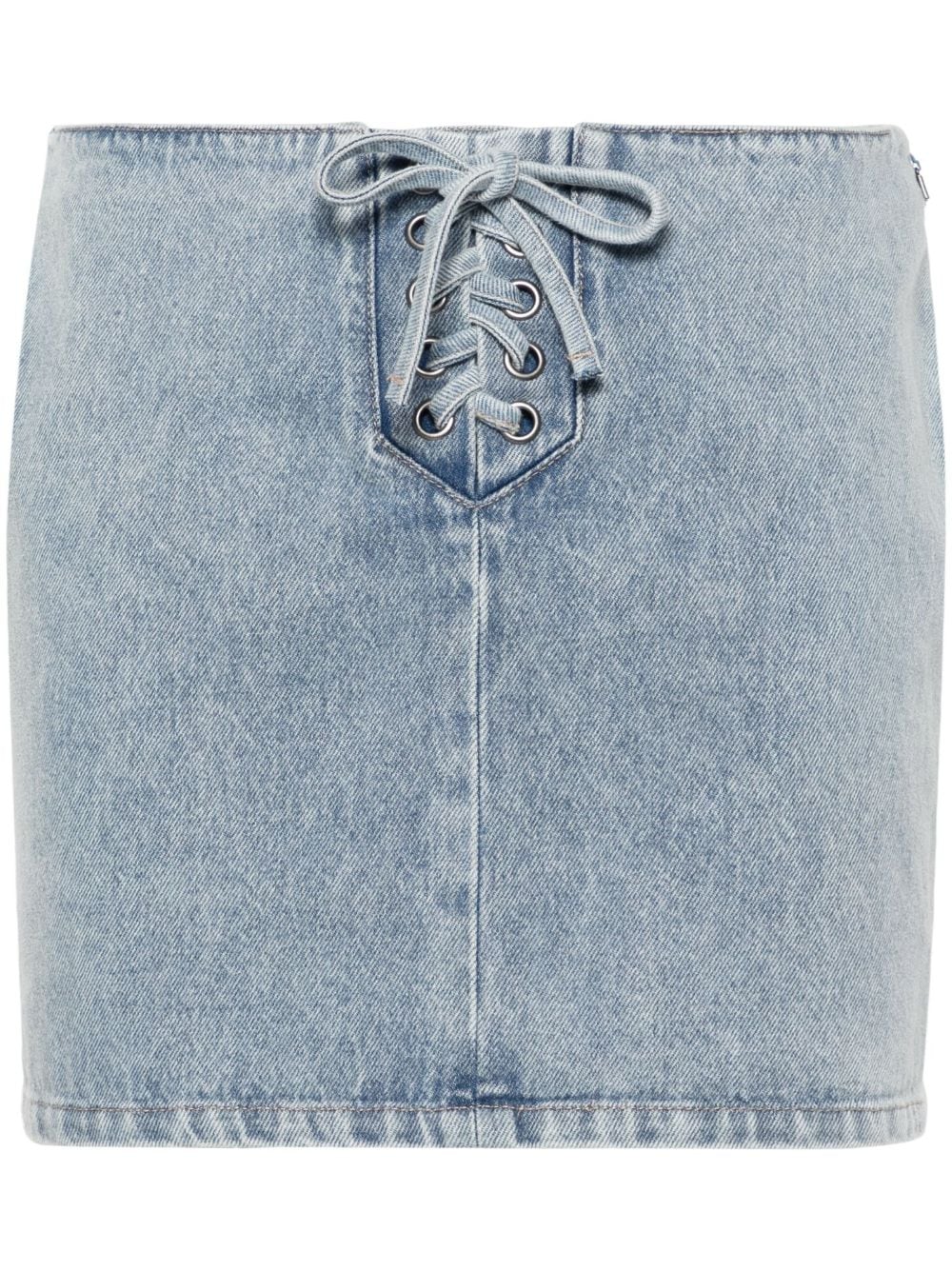 ROTATE BIRGER CHRISTENSEN lace-up denim skirt - Blue von ROTATE BIRGER CHRISTENSEN