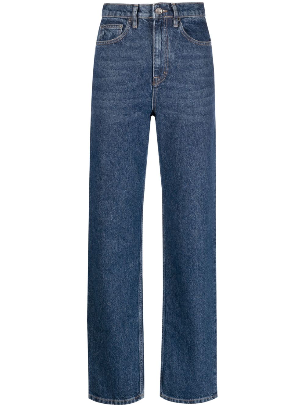 ROTATE BIRGER CHRISTENSEN logo-embellished straight leg jeans - Blue von ROTATE BIRGER CHRISTENSEN