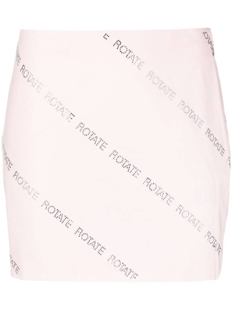 ROTATE BIRGER CHRISTENSEN crystal-embellished miniskirt - Pink von ROTATE BIRGER CHRISTENSEN