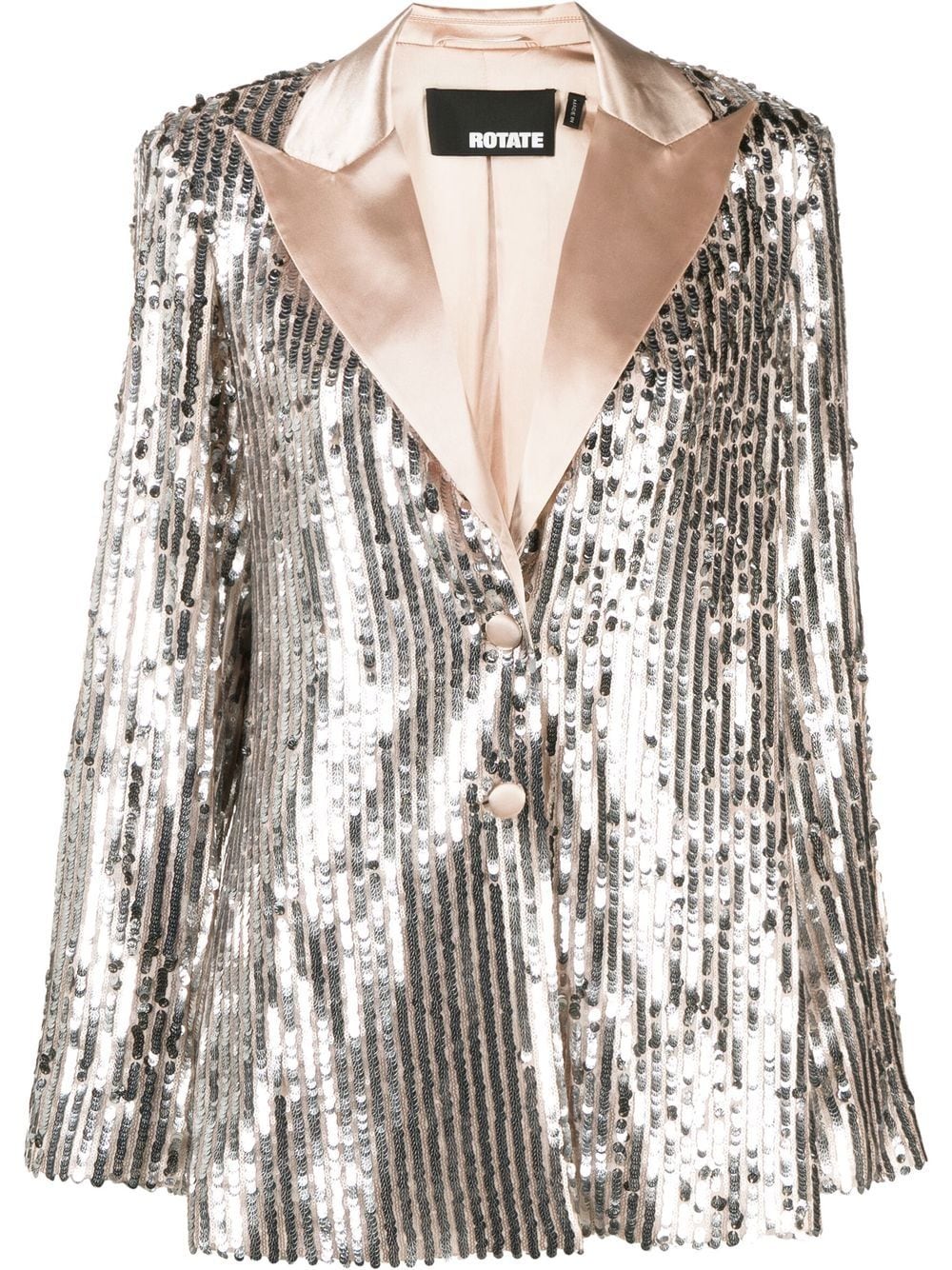 ROTATE BIRGER CHRISTENSEN sequin-embellished single-breasted blazer - Silver von ROTATE BIRGER CHRISTENSEN