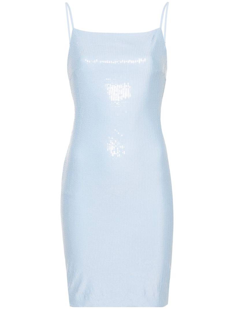 ROTATE BIRGER CHRISTENSEN sequin-embellished slip dress - Blue von ROTATE BIRGER CHRISTENSEN