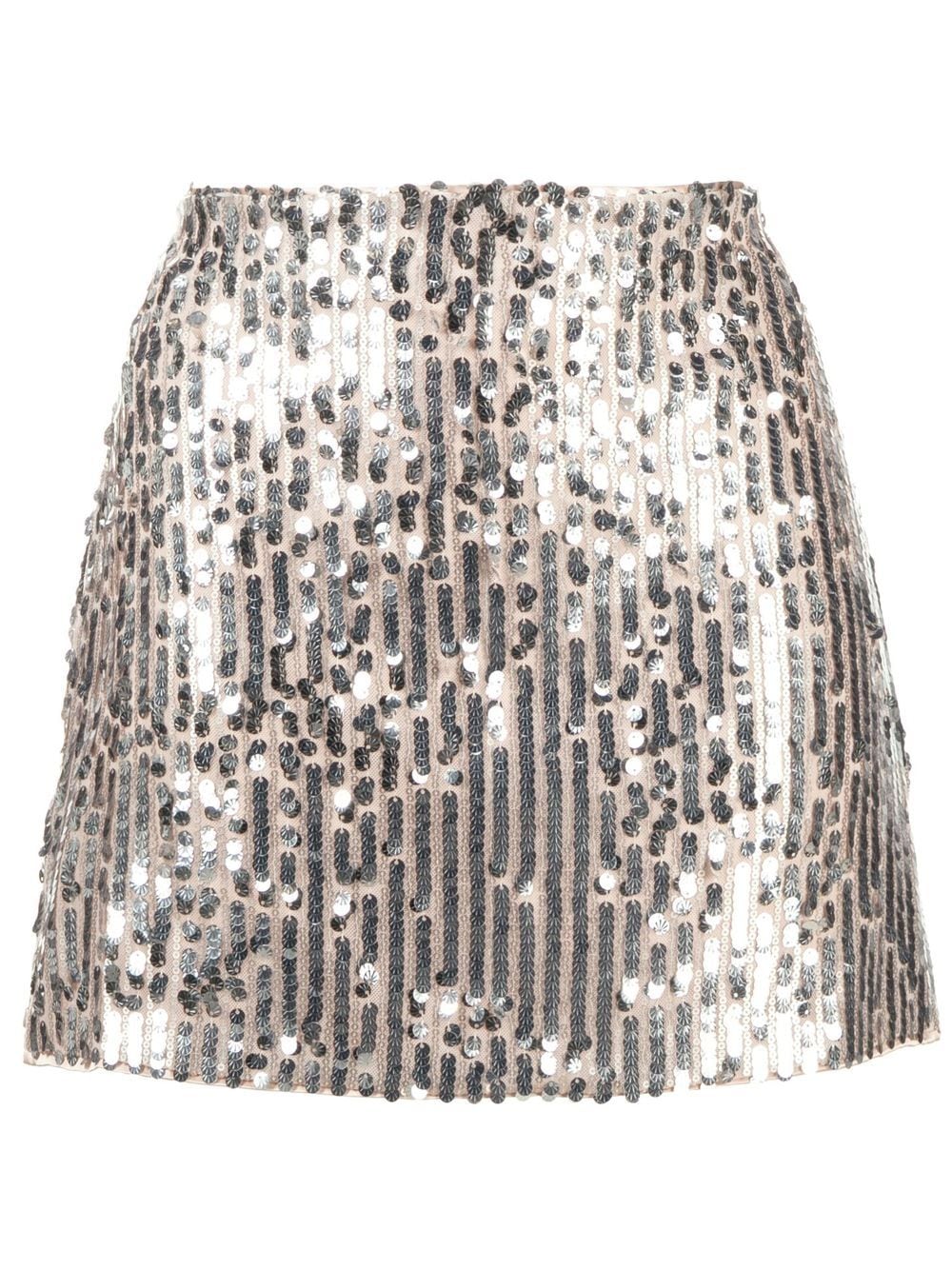 ROTATE BIRGER CHRISTENSEN sequined A-line miniskirt - Silver von ROTATE BIRGER CHRISTENSEN