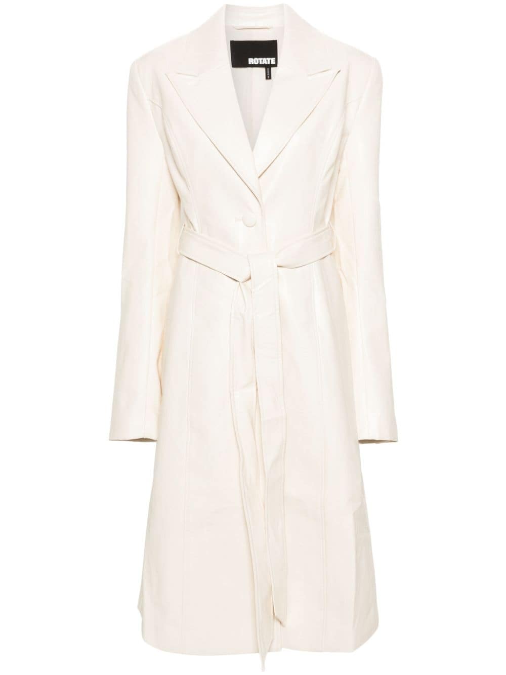 ROTATE BIRGER CHRISTENSEN single-breasted belted coat - White von ROTATE BIRGER CHRISTENSEN