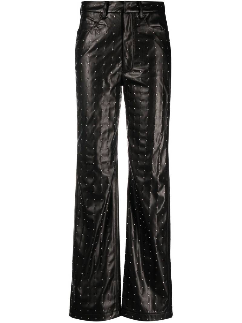 ROTATE BIRGER CHRISTENSEN studded faux-leather trousers - Black von ROTATE BIRGER CHRISTENSEN