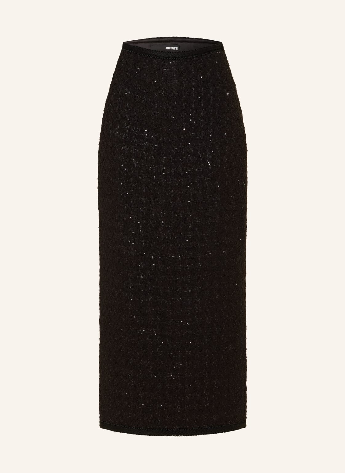 Rotate Bouclé-Rock Mit Pailletten schwarz Rotate Bouclé-Rock Mit Pailletten schwarz von ROTATE