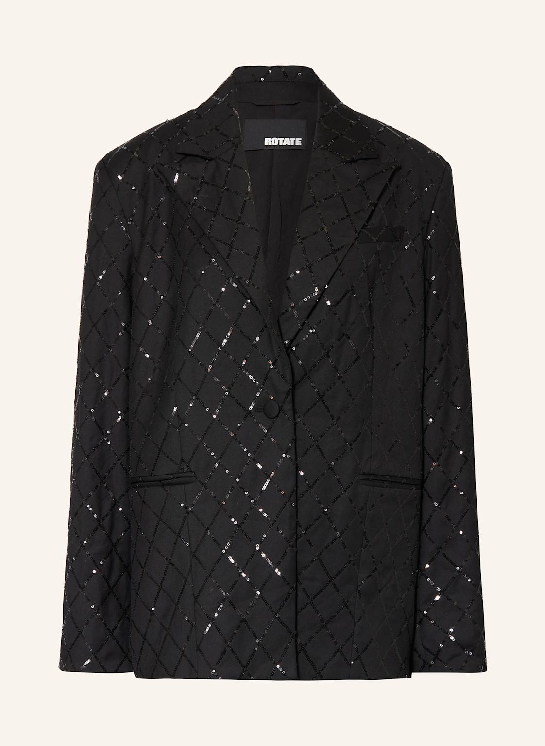 Rotate Oversized-Blazer Mit Pailletten schwarz Rotate Oversized-Blazer Mit Pailletten schwarz von ROTATE